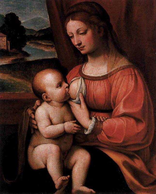 Bernadino Luini Nursing Madonna oil painting image